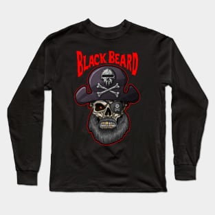 Blackbeard, pirate, Edward Teach Long Sleeve T-Shirt